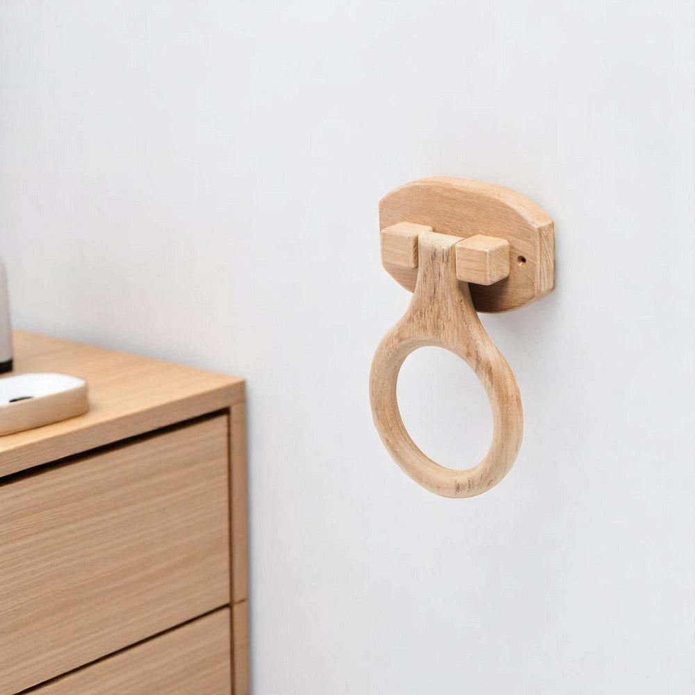 Traditional Solid Teak Heavy Duty Towel Ring - Homeroots - Flyclothing LLC