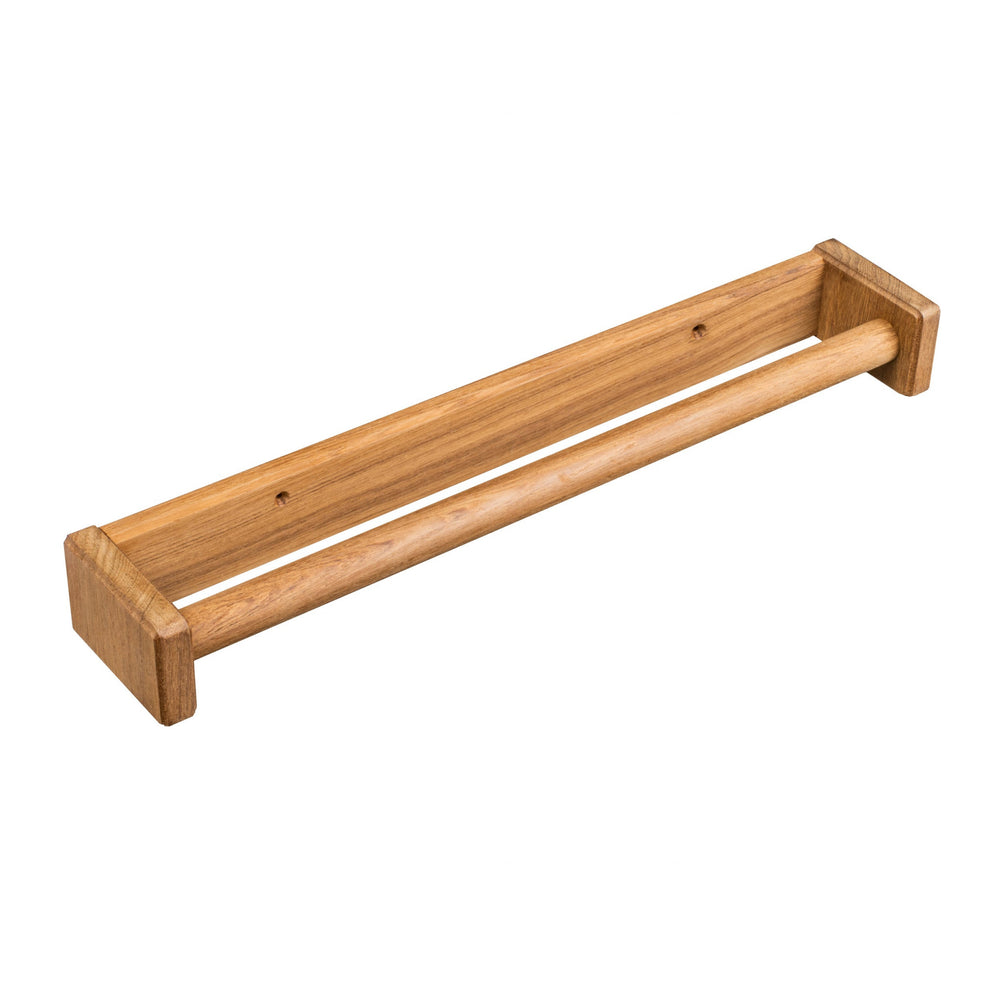 16" Traditional Solid Teak Towel Bar - Homeroots - Flyclothing LLC
