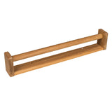 16" Traditional Solid Teak Towel Bar - Homeroots - Flyclothing LLC
