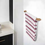 23" Traditional Solid Teak Towel Bar - Homeroots - Flyclothing LLC