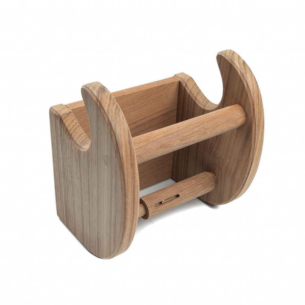 Traditional Solid Teak Magazine and Toilet Paper Holder - Homeroots - Flyclothing LLC