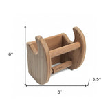 Traditional Solid Teak Magazine and Toilet Paper Holder - Homeroots - Flyclothing LLC