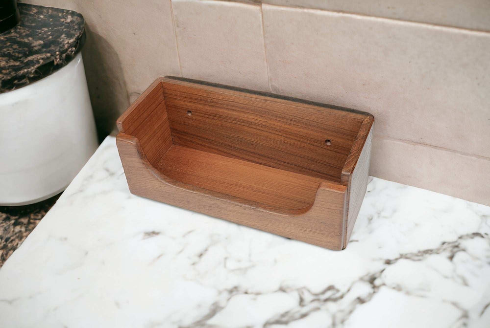 Traditional Solid Teak Guest Paper Towel Holder - Homeroots - Flyclothing LLC