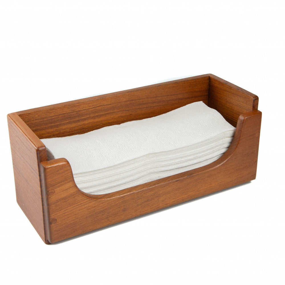 Traditional Solid Teak Guest Paper Towel Holder - Homeroots - Flyclothing LLC