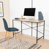 48" Brown and Black Computer Desk - Homeroots - Flyclothing LLC