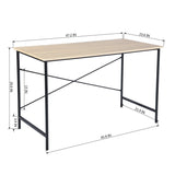 48" Brown and Black Computer Desk - Homeroots - Flyclothing LLC