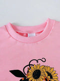 Children's Halloween Graphic Sweatshirt and Flare Pants Set - Trendsi - Flyclothing LLC