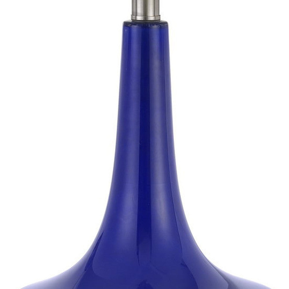 Set Of Two 26" Silver Metal Two Light Bedside Table Lamps With White Globe Shade - Homeroots - Flyclothing LLC