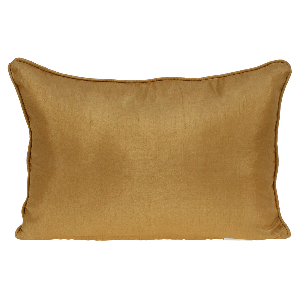 14" X 20" Beige Cotton Throw Pillow With Embroidery - Homeroots - Flyclothing LLC