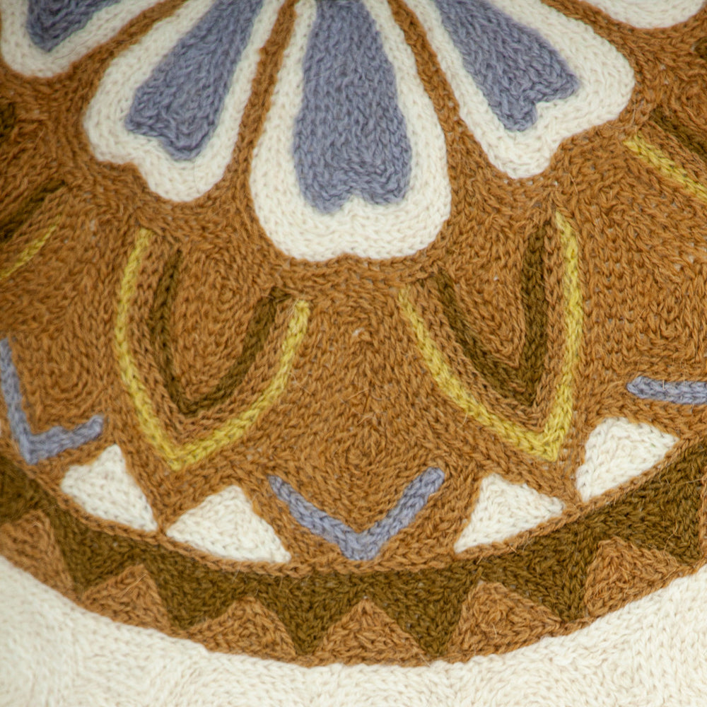 20" Beige and Brown Cotton Throw Pillow - Homeroots - Flyclothing LLC