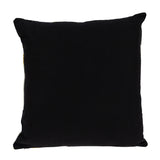 20" Black and Yellow Cotton Throw Pillow - Homeroots - Flyclothing LLC