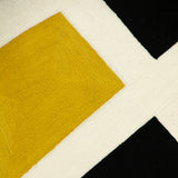 20" Black and Yellow Cotton Throw Pillow - Homeroots - Flyclothing LLC