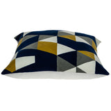 20" Blue and White Cotton Throw Pillow - Homeroots - Flyclothing LLC