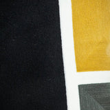 20" Black and Yellow Cotton Throw Pillow - Homeroots - Flyclothing LLC