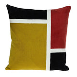 20" Mustard Yellow and Black Cotton Throw Pillow - Homeroots - Flyclothing LLC