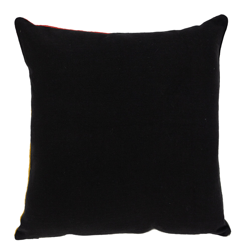 20" Mustard Yellow and Black Cotton Throw Pillow - Homeroots - Flyclothing LLC