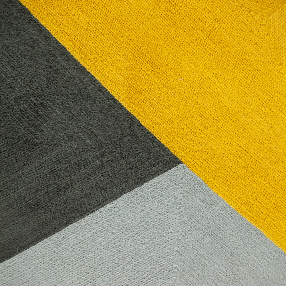 20" Mustard Yellow and Black Cotton Throw Pillow - Homeroots - Flyclothing LLC