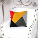 20" Mustard Yellow and Black Cotton Throw Pillow - Homeroots - Flyclothing LLC
