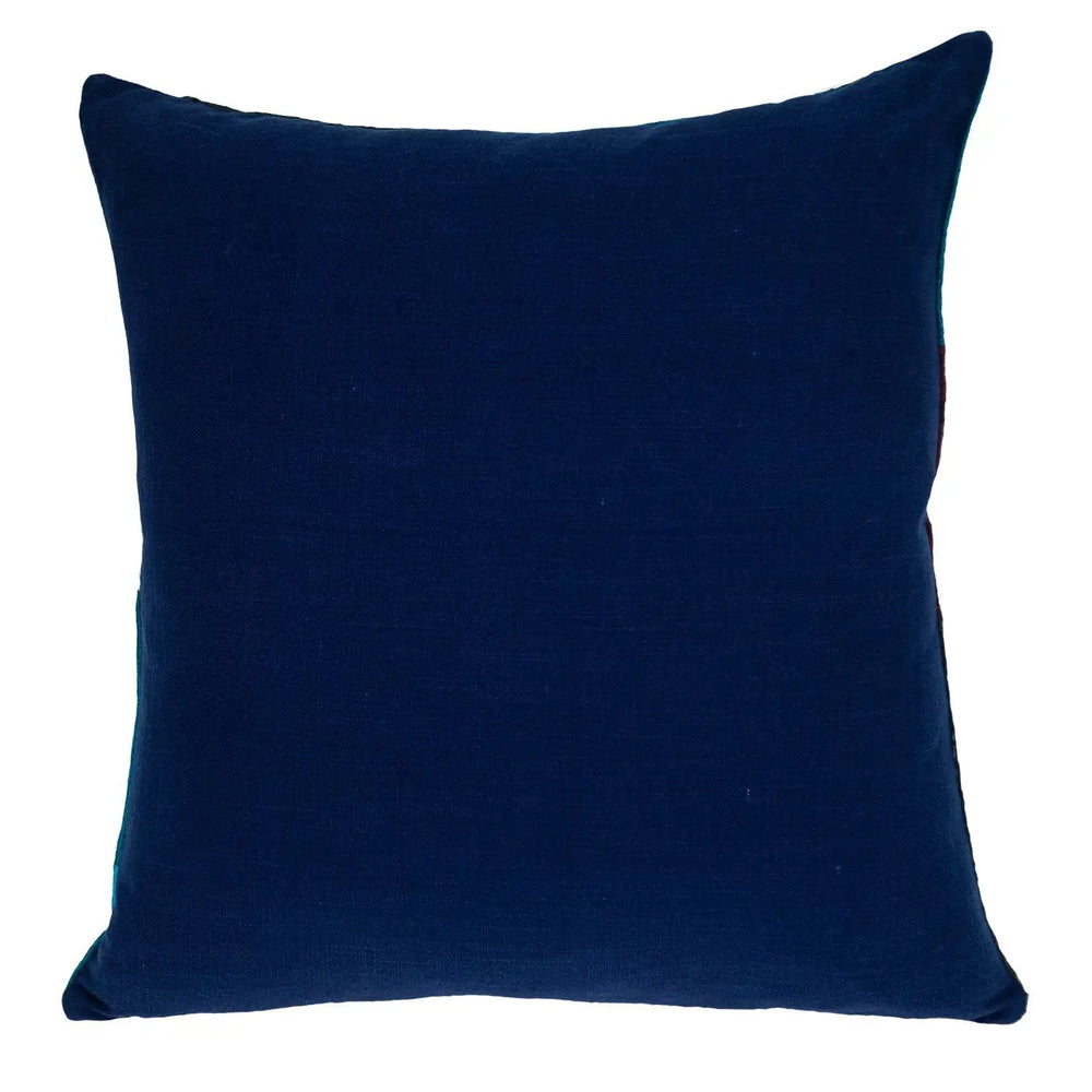 20" Blue and White Cotton Throw Pillow - Homeroots - Flyclothing LLC
