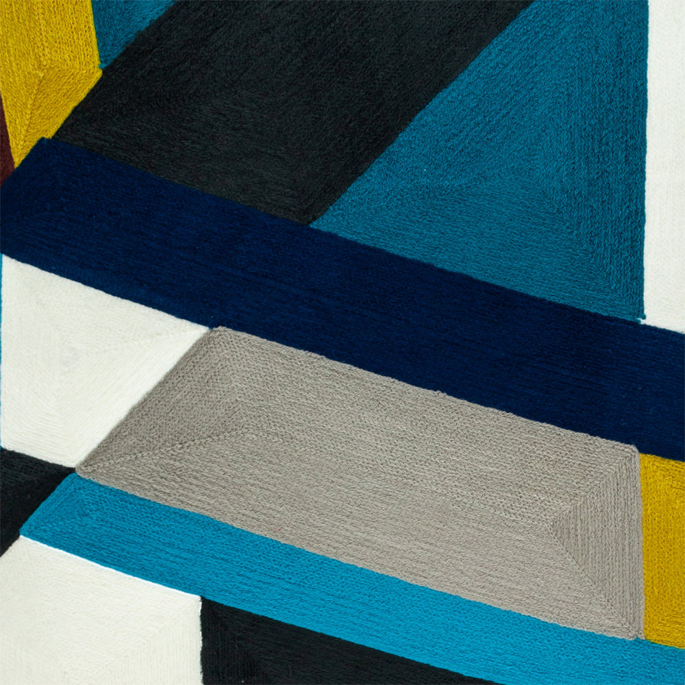 20" Blue and White Cotton Throw Pillow - Homeroots - Flyclothing LLC