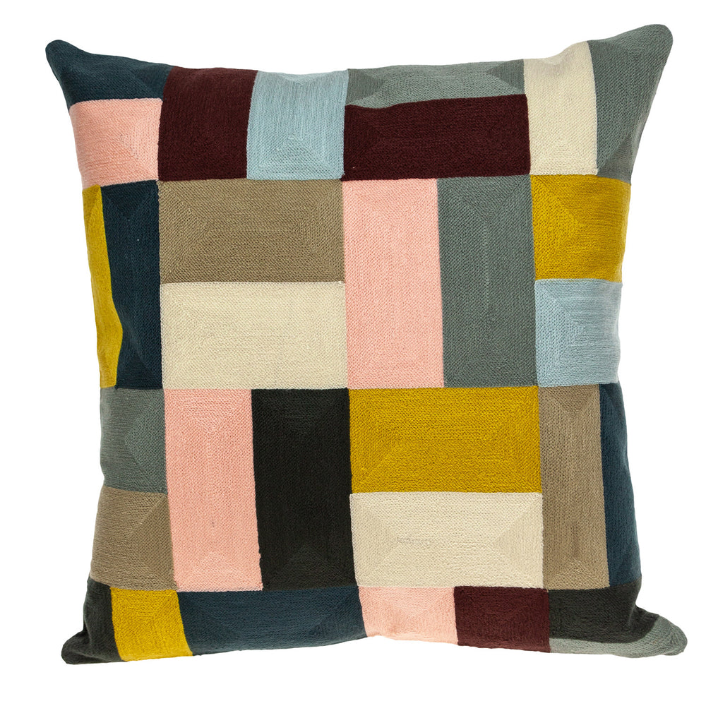 20" Mustard Yellow and Black Cotton Throw Pillow - Homeroots - Flyclothing LLC