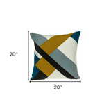 20" Brown and Black Cotton Throw Pillow - Homeroots - Flyclothing LLC