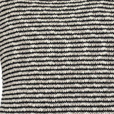 20" x 20" Beige Stripe Pattern Square Accent Throw Pillow with Tassel - Homeroots - Flyclothing LLC