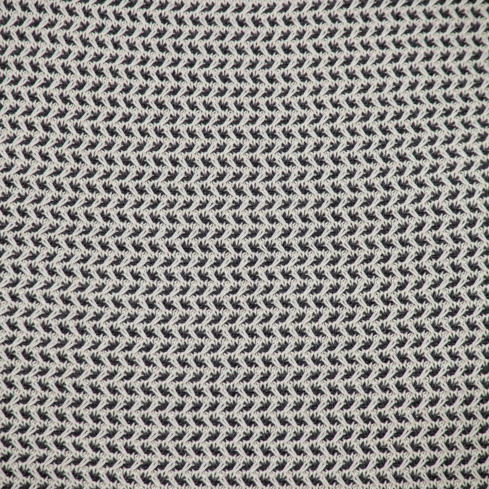 20" x 20" Black and Beige Woven Square Accent Throw Pillow - Homeroots - Flyclothing LLC