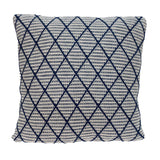 20" x 20" Blue Argyle Transitional Accent Throw Pillow - Homeroots - Flyclothing LLC