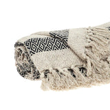 Black and Beige Diamond Weave Soft Cotton Handloom Throw - Homeroots - Flyclothing LLC