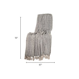 52" X 67" Beige and Black Quilted Cotton Abstract Throw Blanket - Homeroots - Flyclothing LLC