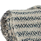 Beige and Taupe Diamond Weave Handloom Throw - Homeroots - Flyclothing LLC