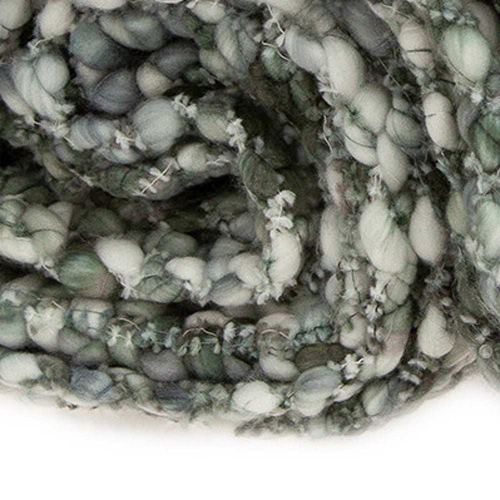 Green and White Knitted Cotton Blend Abstract Throw Blanket with Fringe - Homeroots - Flyclothing LLC