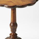 26" Vintage Oak Manufactured Wood Round End Table - Homeroots