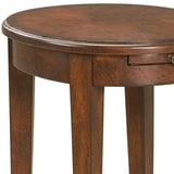26" Dark Brown And Cherry Manufactured Wood Oval End Table With Shelf - Homeroots - Flyclothing LLC
