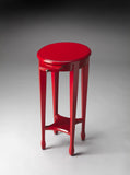 26" Red Manufactured Wood Oval End Table With Shelf - Homeroots - Flyclothing LLC