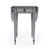 28" Grey Manufactured Wood Oval End Table With Drawer - Homeroots