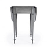 28" Grey Manufactured Wood Oval End Table With Drawer - Homeroots