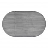 28" Grey Manufactured Wood Oval End Table With Drawer - Homeroots