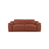 Two Piece Indoor Camel Italian Leather Five Person Seating Set - Homeroots - Flyclothing LLC