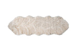 2' X 6' Ombre Tan Faux Fur Washable Non Skid Area Rug - Homeroots - Flyclothing LLC