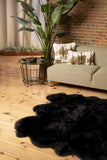 5' X 6' Chocolate Wool Sheepskin Handmade Area Rug - Homeroots - Flyclothing LLC