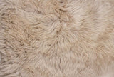 6' X 6' Taupe Wool Sheepskin Handmade Area Rug - Homeroots - Flyclothing LLC