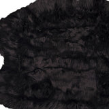 4' X 6' Black Faux Fur Washable Non Skid Area Rug - Homeroots - Flyclothing LLC