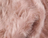 5' X 6' Rose Pink Faux Sheepskin Non Skid Area Rug - Homeroots - Flyclothing LLC