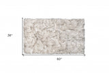3' X 5' Chocolate Faux Fur Ombre Non Skid Area Rug - Homeroots - Flyclothing LLC
