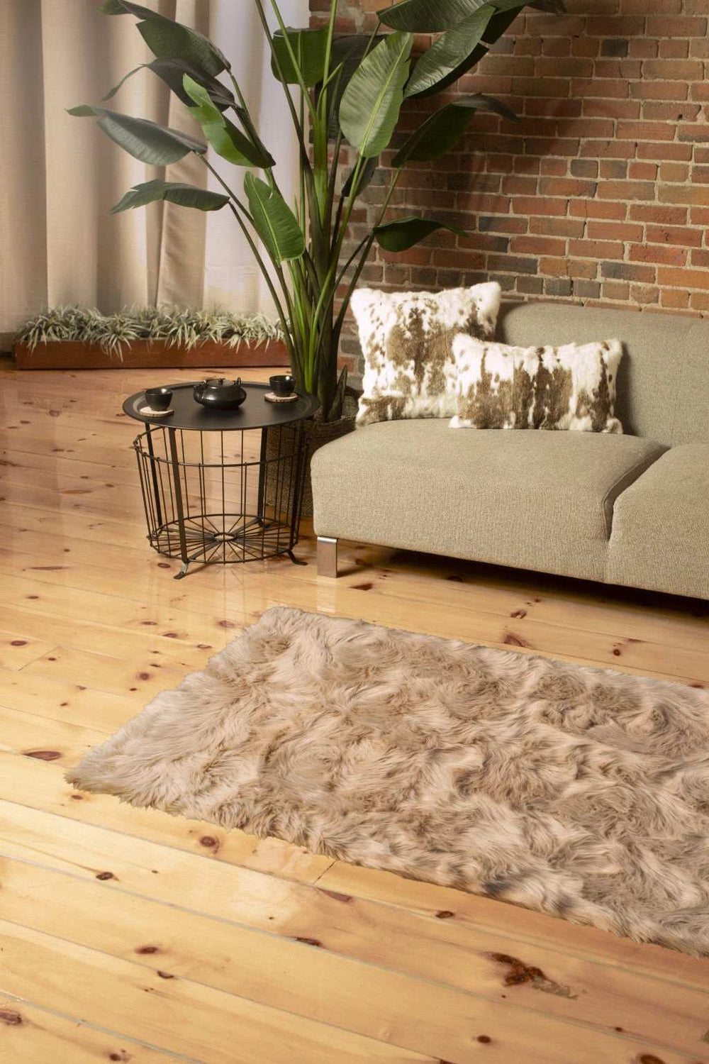 3' X 5' Taupe Non Skid Area Rug - Homeroots - Flyclothing LLC