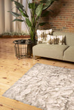 5' X 8' Chocolate Faux Fur Ombre Non Skid Area Rug - Homeroots - Flyclothing LLC