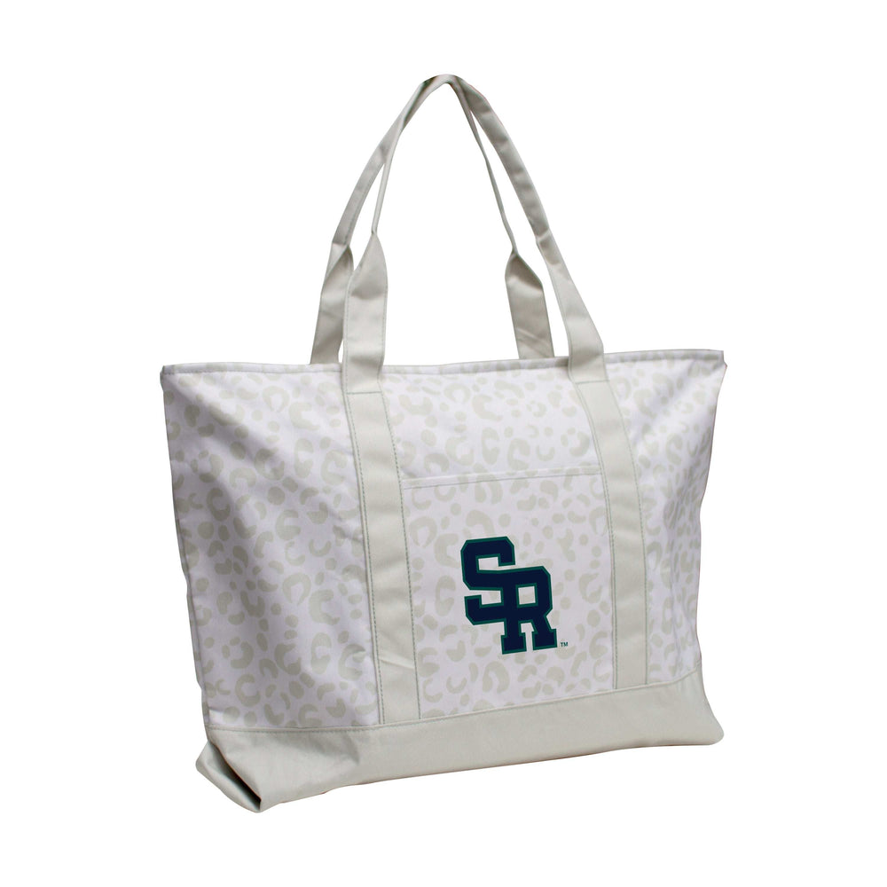 Salve Regina Univ Leopard Pattern Tote - Logo Brands - Flyclothing LLC