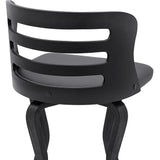 25" Gray And Black Faux Leather And Iron Swivel Low Back Counter Height Bar Chair - Homeroots - Flyclothing LLC